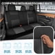 thumbnail image 4 of Juego completo de fundas para asientos de coche BDK PolyPro, color carbón sobre negro, 4 of 9