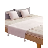 Imac Hogar - Piecera Sin Fundas Con Pompones Beige