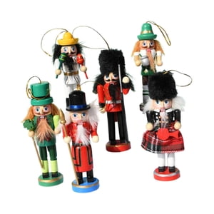 Bothyi - 6 Piezas De Cascanueces De Madera Para Decoración De Mesas De Fiesta Y Oficinas