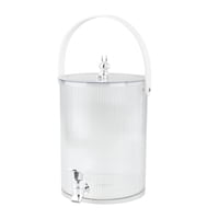Bothyi - Dispensador De Bebidas Con Grifo, Contenedor Dispensador De Bebidas Para Mesa De Frigorífico, 19Cmx24,5Cm, 5L, Blanco