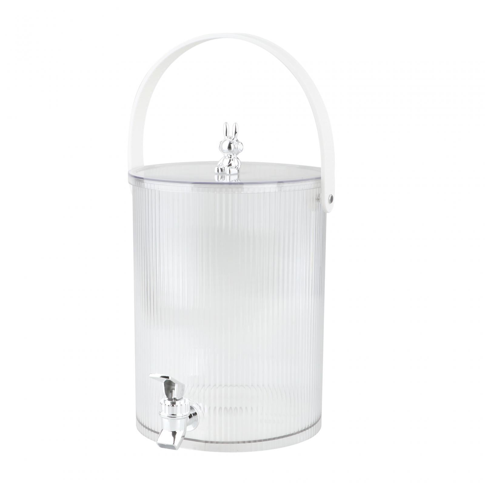 Bothyi - Dispensador De Bebidas Con Grifo, Contenedor Dispensador De Bebidas Para Mesa De Frigorífico, 19cmx24,5cm, 5l, Blanco