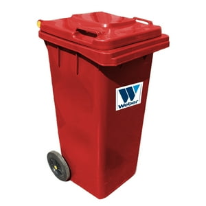 Basurero Weber 120 Lt Rojo
