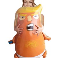 Globo Inflable Jumbo Lafavida Bebé Dirigible Naranja 120 Cm