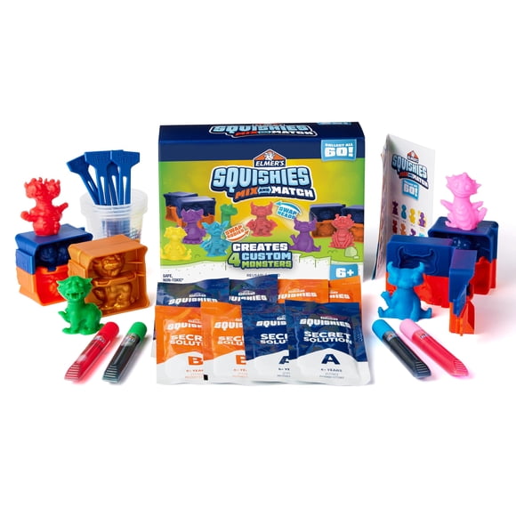 Squishy Toys Elmer's Squishies Mix and Match Kit de 24 piezas