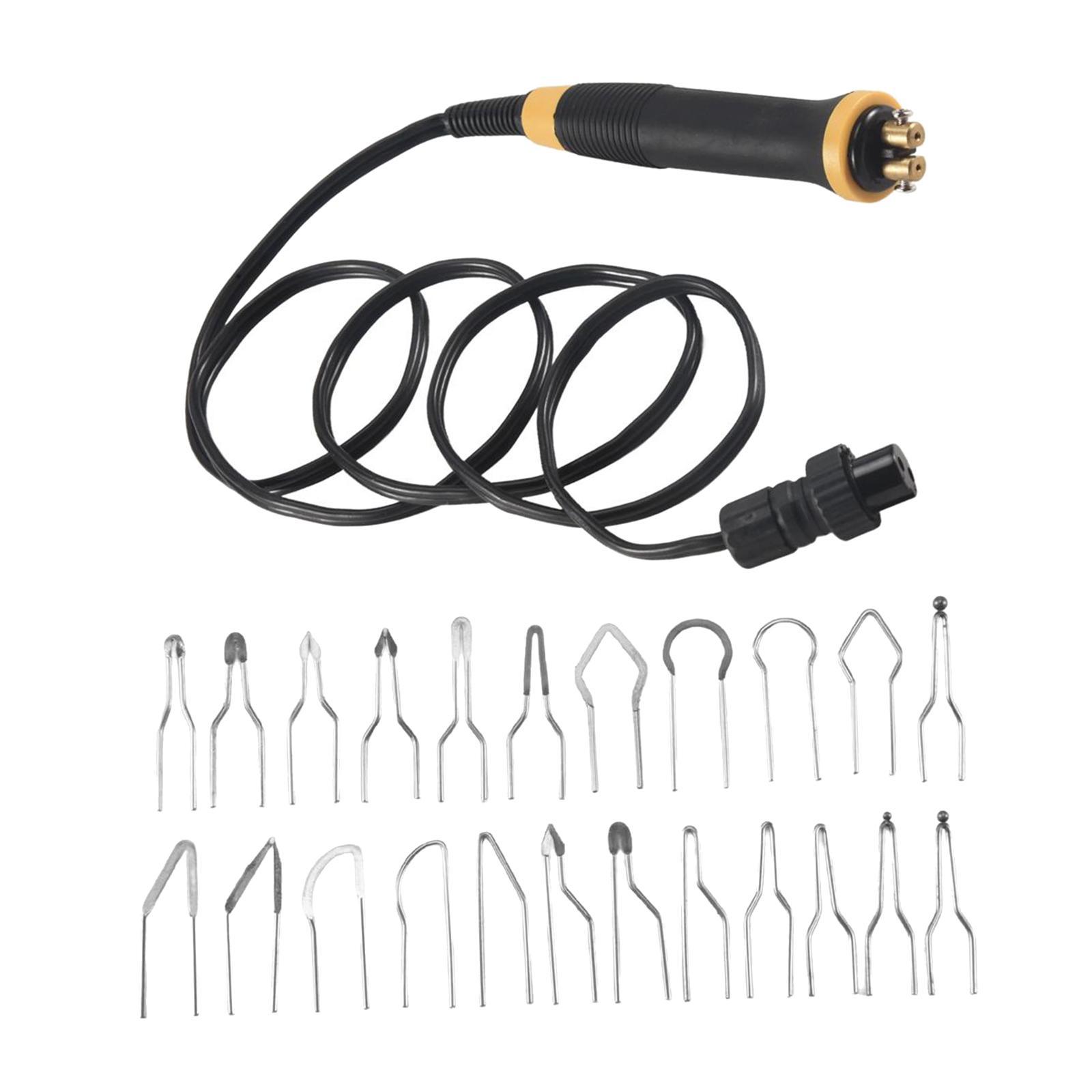 Magideal - Máquina De Pirografía De Lápiz De Lápiz De Leña Con 21 Consejos De Alambre Accesorios Sin Mango De Mango De Resbalón Pen Para La Estación De Quemador