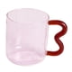 thumbnail image 1 of Taza De Cristal Colorida Taza De Bebida De Desayuno 15 Oz Para Oficina De Agua Con Leche, 1 of 5