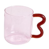 Bothyi - Taza De Cristal Colorida Taza De Bebida De Desayuno 15 Oz Para Oficina De Agua Con Leche