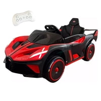 Mundo Online - Auto Electrico Deportivo Con Control Remoto, Luces Y Sonido Rojo