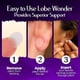 thumbnail image 5 of Parche de soporte para lóbulos de las orejas Lobe Wonder 300 unidades, transparente, sin látex, 5 of 5