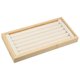 thumbnail image 1 of Unique Bargains Bandeja de Anillos de Madera de Bambú Apilable Almacenamiento de Joyas Bandeja Vitrina Organizador para Anillos Beige, 1 of 7