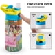 thumbnail image 4 of Wellie Wishers Botella de Agua con Tapa Pop Top de Un Toque, Acero Inoxidable, a Prueba de Fugas, para Deportes, Botella Infantil azul 12 oz, 4 of 6