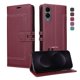 thumbnail image 5 of Premium Wallet Case for Samsung Galaxy S25 Edge with Card Slots & Kickstand, Flip Cover Red, 5 of 6