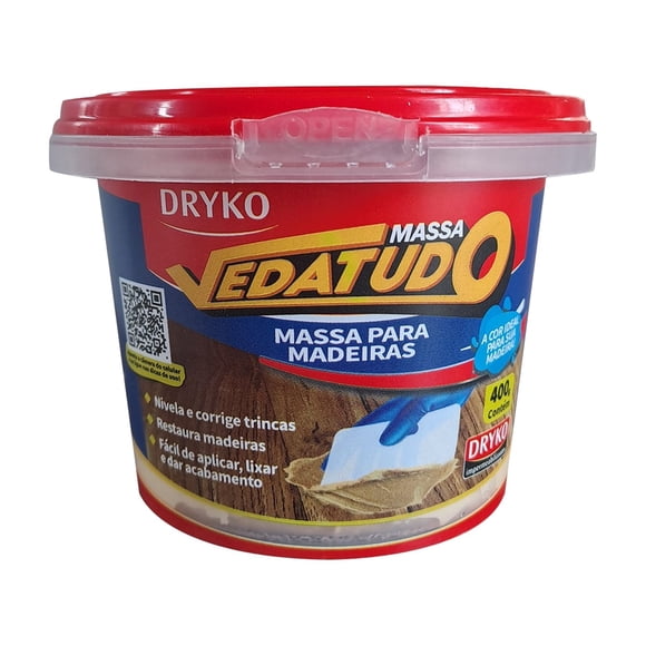 Masa Repara Madera 400 Gr Dryko -Blanco