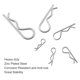 thumbnail image 3 of Kit surtido de 25 pasadores de seguridad XBDZR 1.2‑3 mm, 3 of 6