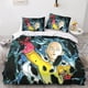 thumbnail image 2 of Juego de ropa de cama de microfibra con funda nórdica de ONE PUNCH-MAN, funda nórdica y funda de almohada con estampado 3D Passion, cierre de cremallera, suave para hombres, mujeres y niños,, 2 of 3
