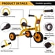thumbnail image 3 of Triciclo infantil MJKCBD con asiento ajustable y ruedas de goma, 3 of 7