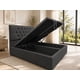 thumbnail image 2 of Cama Baul King Capitone Onyx Con Sistema Hidráulico Gris Oscuro, 2 of 6