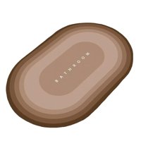 Bothyi - Alfombra De Baño De Barro De Diatomeas De 15,7X23,6 "", Alfombra Suave Antideslizante Para Bañera, Cuarto De Baño, Camello