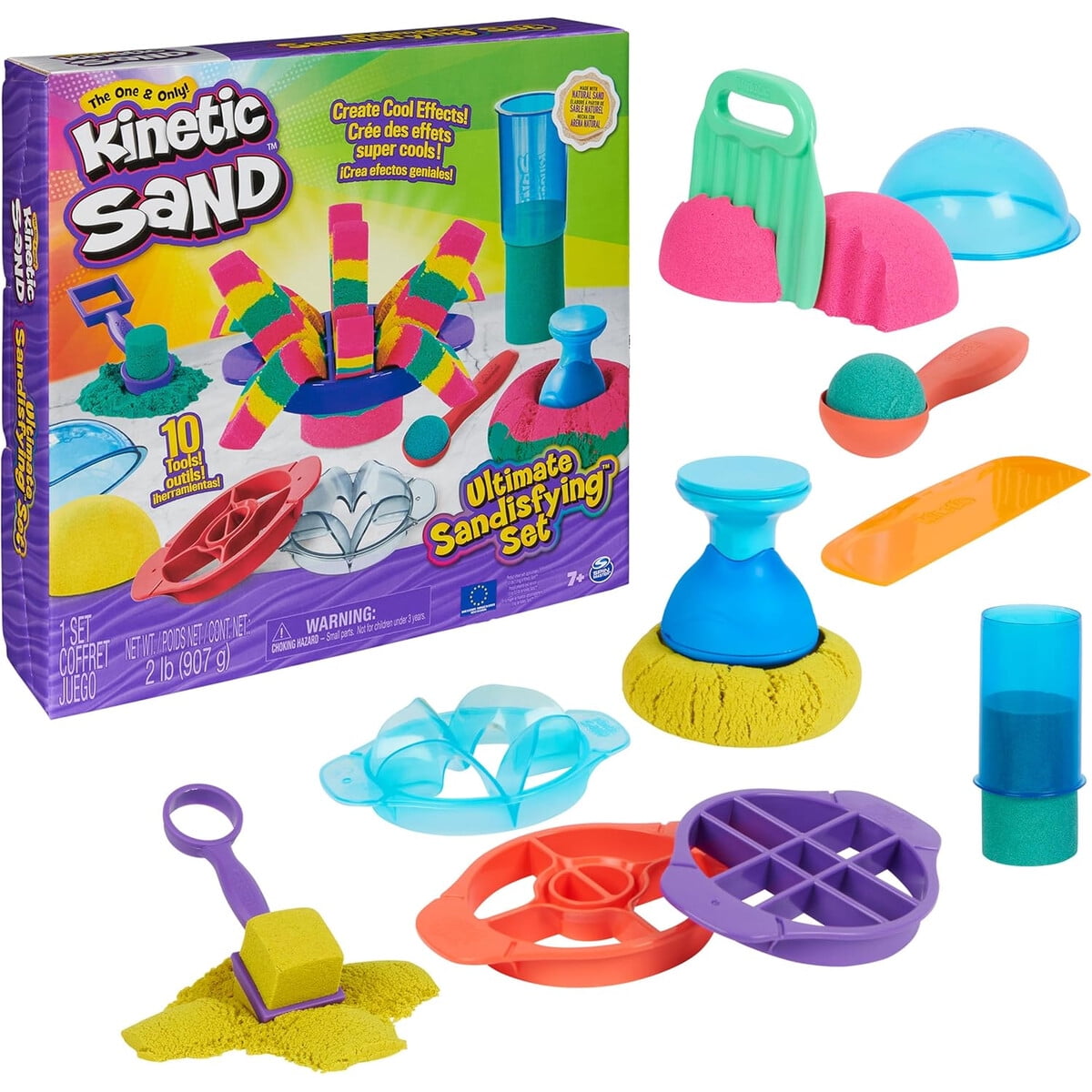 Kinetic Sand Set Ultimate Sandisfying 907g 10 Herramientas