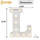 thumbnail image 4 of Letrero LED Marquee Pooqla 22 cm Letra L, 4 of 7