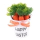 thumbnail image 2 of Cubo Pequeño De Pascua Con Asa Y Zanahoria Para Fiesta De Celebración En El Aula, Lazo De Lunares Naranjas, 2 of 5