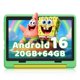 thumbnail image 1 of Tablet Gleeso Kids Android 16 10,1", 20 GB de RAM, 64 GB de ROM, color verde, 1 of 8