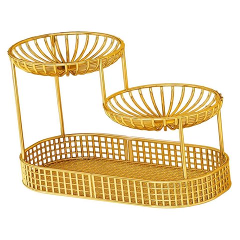 Bothyi - Cesta De Frutas De 3 Capas, Cesta De Pan, Rejilla Para Verduras, Para Almacenar Verduras, Cebollas