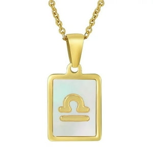 Collar Heshpaws 12 Constellation Shell Zodiac 18K Gold Plated