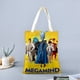 thumbnail image 2 of Megamind Bolso de tela con estampado de lienzo para mujer, bolsa de compras reutilizable y estética, con cremallera interior, regalo para mujer, 35 × 40 cm., 2 of 6