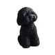 thumbnail image 4 of Dog Miniature Figurine Mini Estatua De Animales Para La Sala De Estar De La Habitación Sala De Estar En Cuclillas Negras, 4 of 5