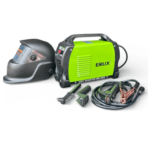 Soldadora Verde Erux 250 Amp Para Mascara Fotosensible Verde Lima