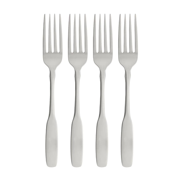 Oneida Paul Revere Fine Cubertería – Tenedores de Cena, Juego de 4, Acero Inoxidable 18/10, Apto para Lavavajillas