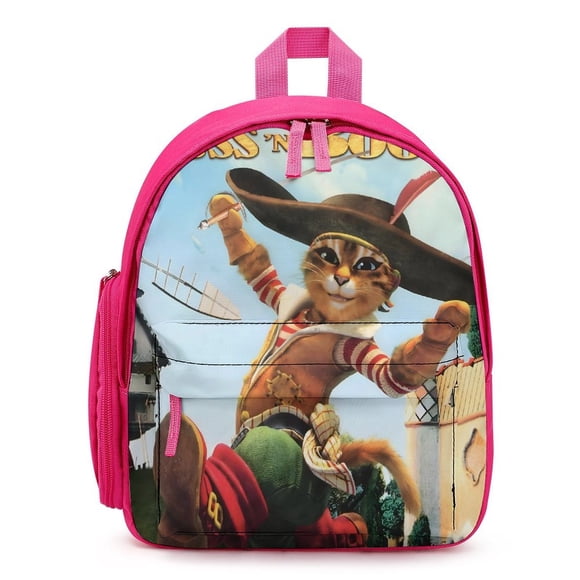 El Gato con Botas Mochila Escolar para Niños y Niñas,