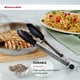 thumbnail image 2 of Pinzas KitchenAid de acero inoxidable con punta de silicona, 23 cm, color negro, 2 of 3