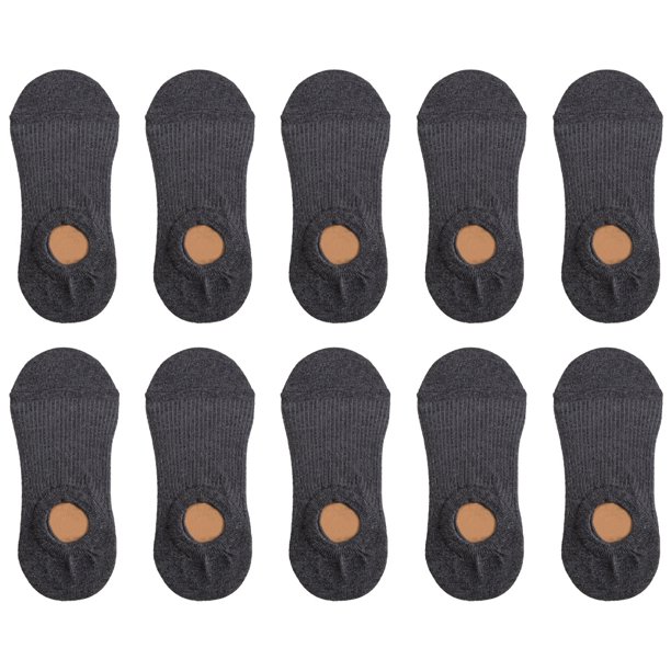 10 pares de calcetines tobilleros finos de corte bajo para mujer, calcetines casuales de color liso.