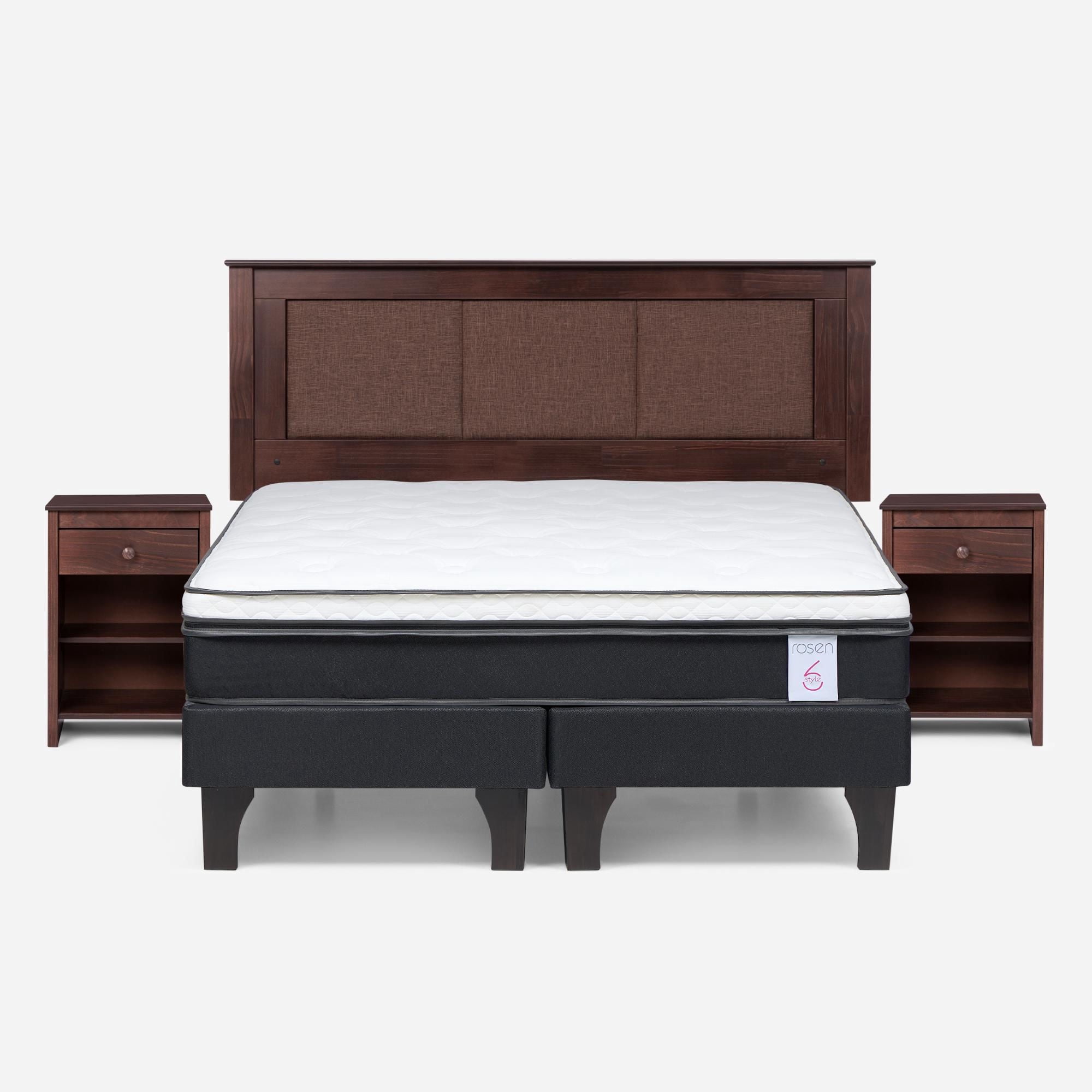 Rosen - Cama Europea Style 6 2 Plaza Base Dividida