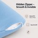 thumbnail image 5 of Funda de almohada EVOLIVE 53 × 137 cm Microfibra Azul claro, 5 of 9