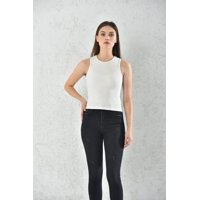 Home Fashion - Polera Musculosa Mujer Blanco Sin Mangas Talla S