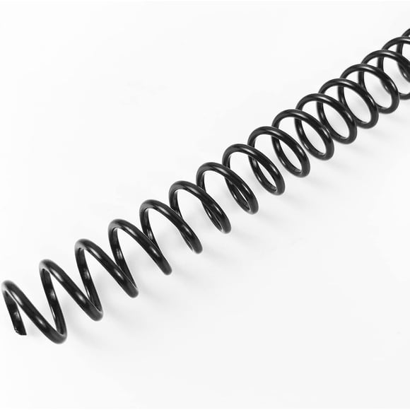 Binditek Plastic Spiral Binding Coils, 10 mm, 41 Pitch, Black