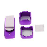 Ioensy - Soporte Para Tiza De Billar Con Clip Para Cinturón, Herramienta De Precisión De Metal, Color Morado