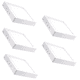 thumbnail image 1 of Pack 5 Foco Sobrepuesto Cuadrado 12w Luz Blanca fria Panel Led Plafon, 1 of 3