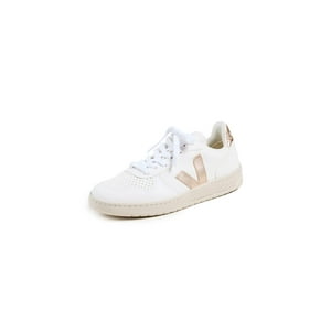 Zapatillas Veja V-10 Para Mujer, Extra Blancas, Platino, Talla 4
