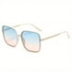 thumbnail image 1 of Stylish Oversized Square Frame Sunglasses for Women and Men - Ombre Lens Glasses with Minimalist Cat Eye Design, 1 of 5