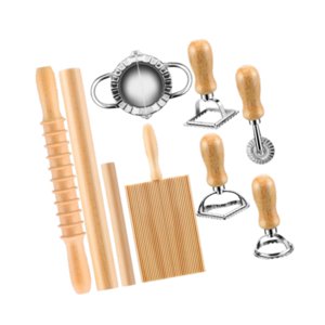 Bothyi - Herramienta De Fabricación De Pastas Rolling Pin Rolling Gnocchi ¡Fabricante De Pasta Para Regalos Diy Hace 9 Piezas