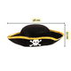 thumbnail image 5 of Gorro Pirata Borde Dorado Disfraz Niño/Adulto Halloween 2025, 5 of 5