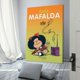 thumbnail image 3 of Mafalda Cuadro decorativo colgante - Arte de pared - Póster enmarcado - Decoración de pared - Regalos para familia, amigos y aficionados 40*60 cm, 3 of 6