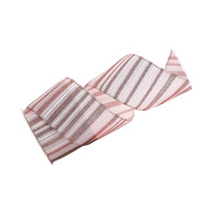 Bothyi - Cinta De Oro Rosa Para Navidad Cinta Decorativa Multiusos Para Árbol De Navidad Raya Horizontal