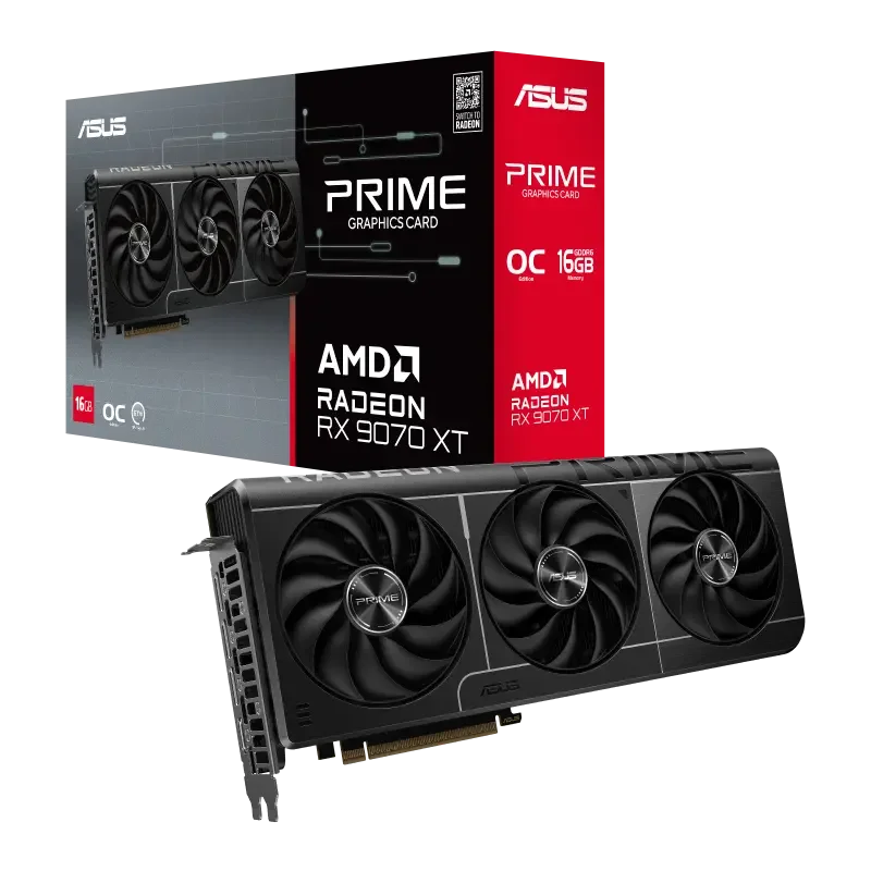 Eyl Store - Tarjeta De Video Asus Prime Radeon Rx 9070 Xt Oc 16gb Gddr6 256 Bit (prime-rx9070xt-o16g)