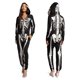 thumbnail image 1 of Mono plateado con diseño de esqueleto para Halloween, diseño de elfos borrachos, para mujer, 1 of 6