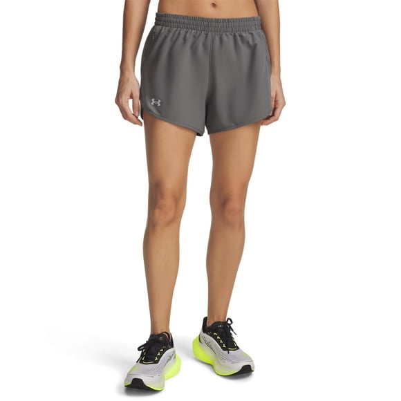 Pantalones cortos Under Armour Fly by Clay Green para mujer, talla L